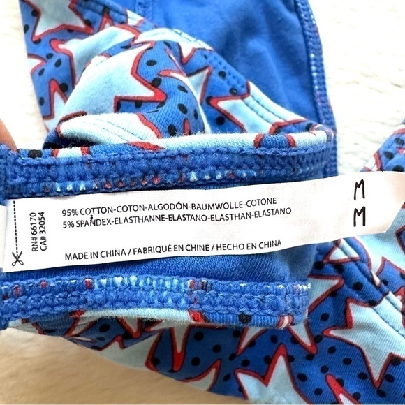 Out From Under Urban Outfitters Blue Star Halter Bralette M - Picture 8 of 9